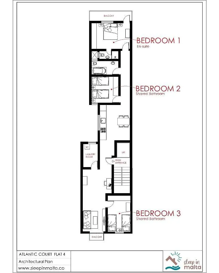 F4 Modern And Bright Apartment In Malta Msida Malta